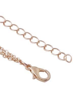 Women's 3 layered gold-plated minimal layered necklace 4