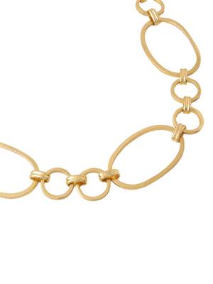 Women gold plated statement necklace 5