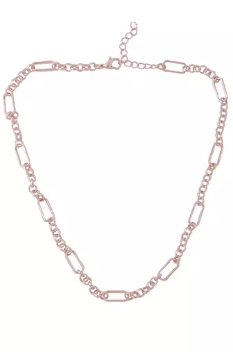 Women's rose gold plated minimal necklace