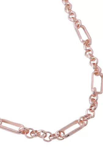 Women's rose gold plated minimal necklace