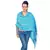 Cute Floral Design Turquoise Reversible Silk Stole Diwali Special Gift 191