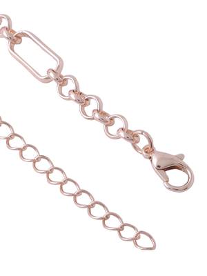 Women's rose gold plated minimal necklace 4