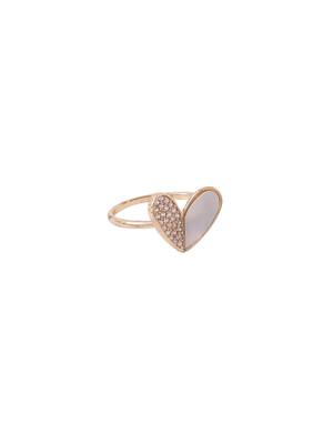 Women's gold-plated stylish ring with ad stones 4