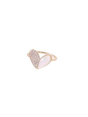 Women's gold-plated stylish ring with ad stones 5