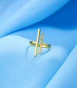 Women's western gold plated ajustable finger ring