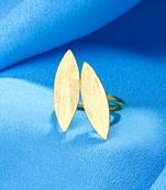 Women's western gold plated ajustable finger ring