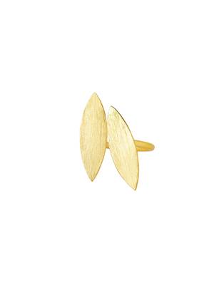Women's western gold plated ajustable finger ring 3