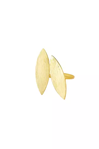 Women's western gold plated ajustable finger ring