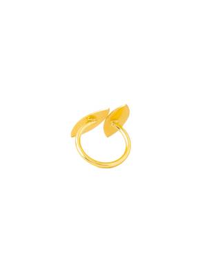Women's western gold plated ajustable finger ring 5
