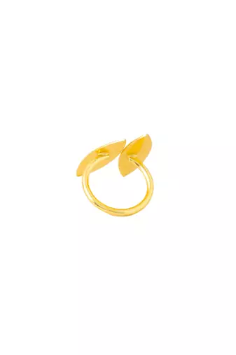 Women's western gold plated ajustable finger ring