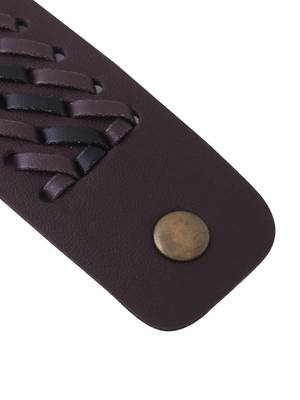 Men's brown leather bracelet 2