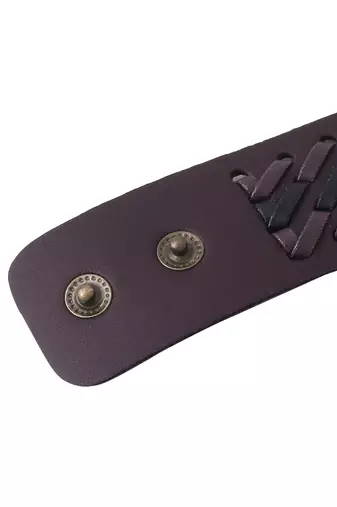 Men's brown leather bracelet