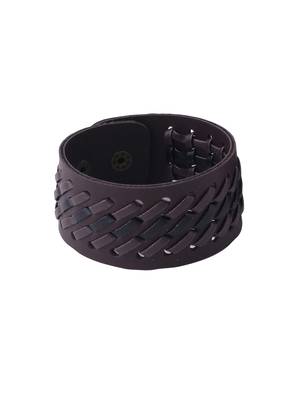 Men's brown leather bracelet 5