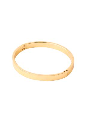 Men's gold metal interlock kada bracelet 4