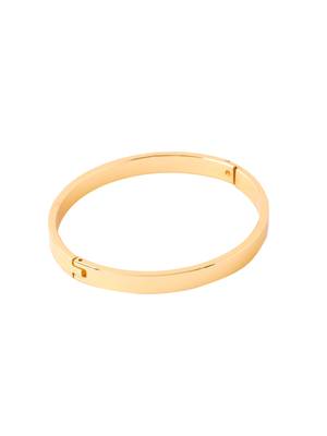 Men's gold metal interlock kada bracelet 5