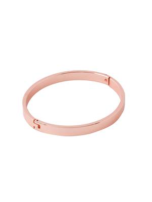 Men's rose gold metal interlock kada bracelet 3