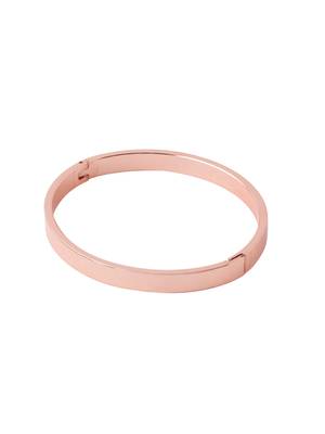 Men's rose gold metal interlock kada bracelet 5