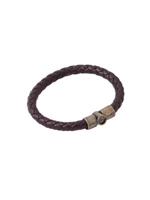 Men's brown leather bracelet 2