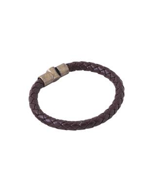 Men's brown leather bracelet 5