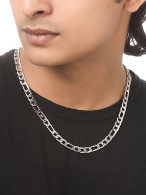 Men rhodium-plated stainless steel bohemian chain 1