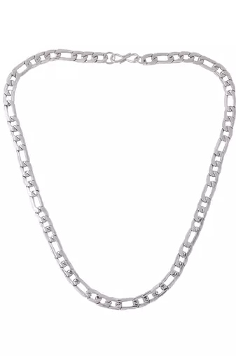 Men rhodium-plated stainless steel bohemian chain
