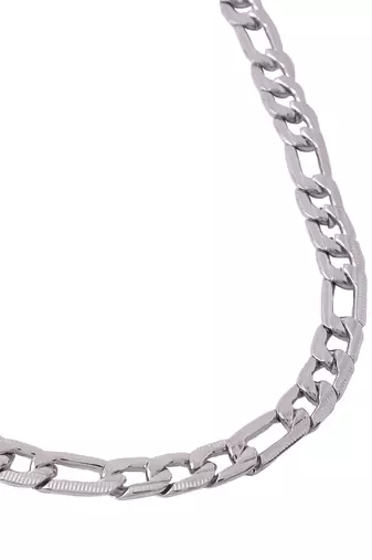 Men rhodium-plated stainless steel bohemian chain
