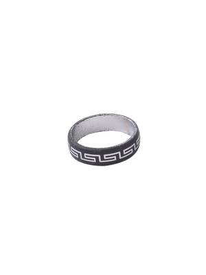 Men's silver metal ring 4