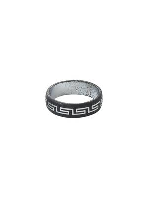 Men's silver metal ring 5
