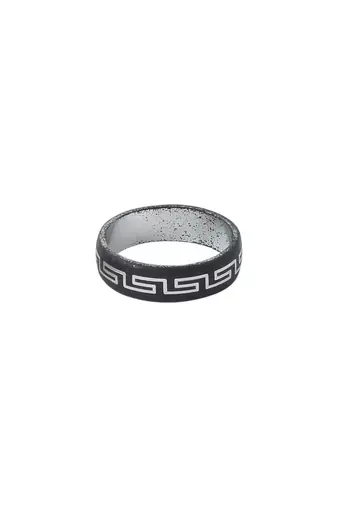 Men's silver metal ring