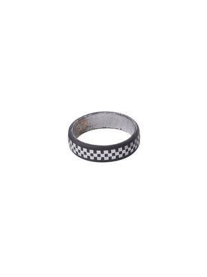 Men's black metal ring 3
