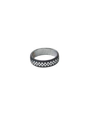 Men's black metal ring 5