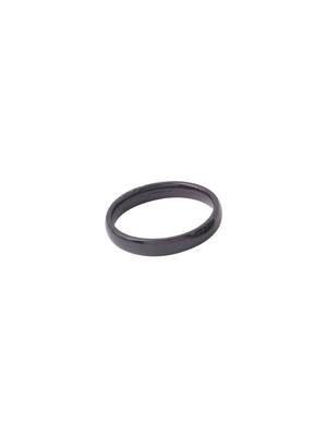 Men's black stainless steel finger ring 4