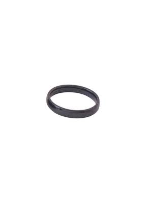 Men's black stainless steel finger ring 5