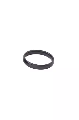 Men's black stainless steel finger ring