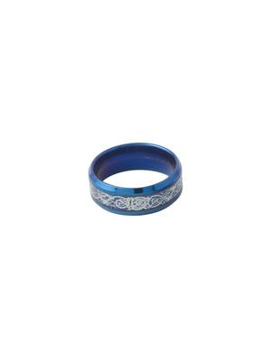Men's rhodium-plated finger ring 5