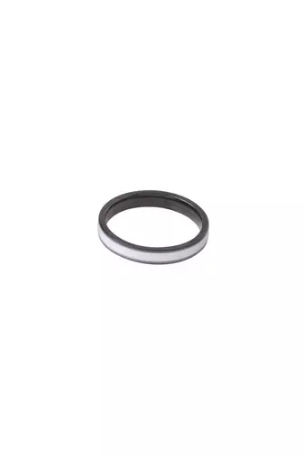 Men's silver metal ring