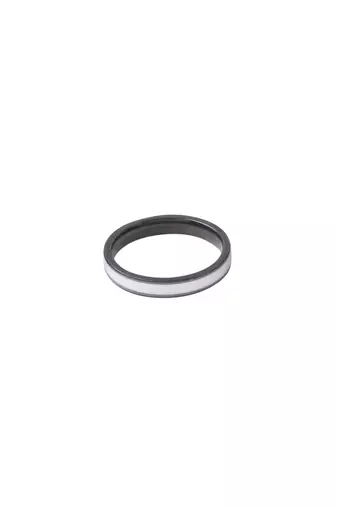 Men's silver metal ring