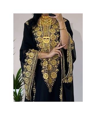 Black Reception Kaftan for Women 2