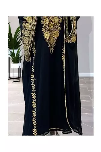 Black Reception Kaftan for Women