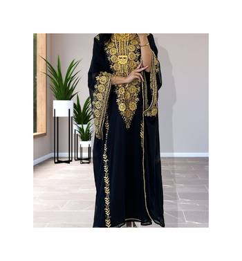 Black Reception Kaftan for Women 4