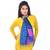 Fancy Polka Dots Design Blue Reversible Silk Stole Deepawali Gift 210