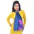 Fancy Polka Dots Design Blue Reversible Silk Stole Deepawali Gift 210