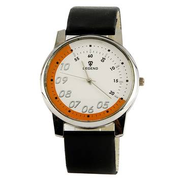 Men Pure Leather Strap White Dial Wrist Watch Deepawali Special Gift 105 1