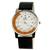 Men Pure Leather Strap White Dial Wrist Watch Deepawali Special Gift 105