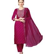 WILNERCROWN Designer Trending ethnic set kurta, pant and dupatta set for women for casual and festive wear