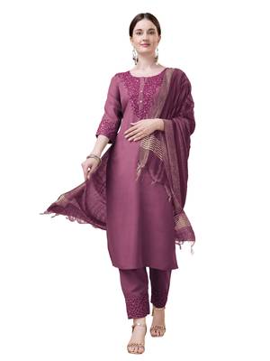 WILNERCROWN Designer Trending ethnic set kurta, pant and dupatta set for women for casual and festive wear 1