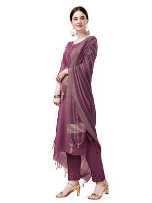 WILNERCROWN Designer Trending ethnic set kurta, pant and dupatta set for women for casual and festive wear 3