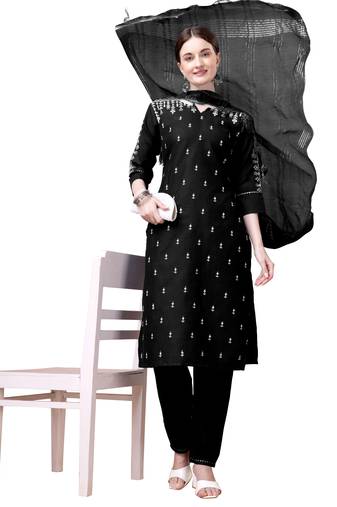 WILNERCROWN Designer Trending ethnic set kurta, pant and dupatta set for women for casual and festive wear