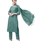WILNERCROWN Designer Trending ethnic set kurta, pant and dupatta set for women for casual and festive wear
