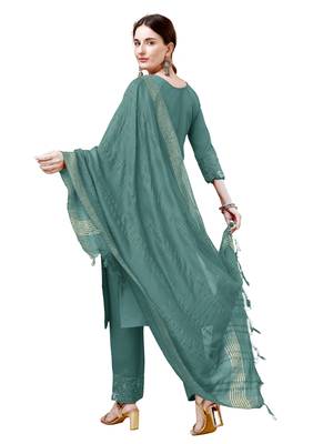 WILNERCROWN Designer Trending ethnic set kurta, pant and dupatta set for women for casual and festive wear 2